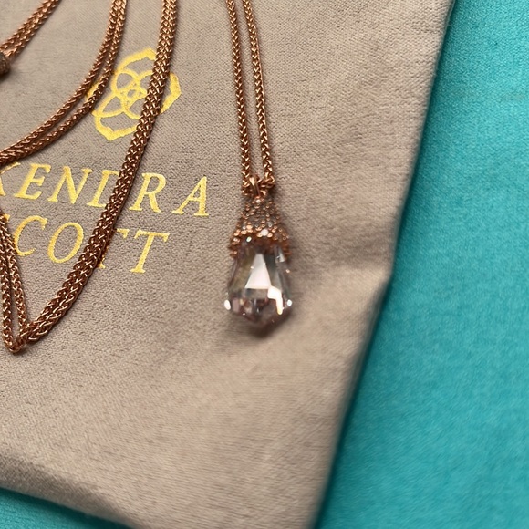 Kendra Scott Adjustable Colby Necklace In Rose Gold - Picture 4 of 7